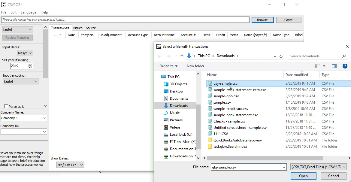 import csv into quickbooks desktop for mac